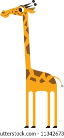 Giraffe. animal cartoon vector