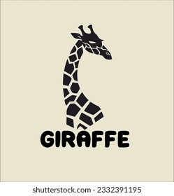 giraffe animal logo design idea vector, giraffe logo icon