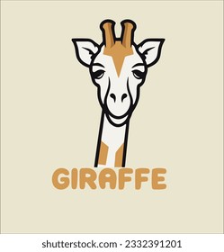giraffe animal logo design idea vector, giraffe logo icon