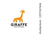 Giraffe Animal Logo Vector