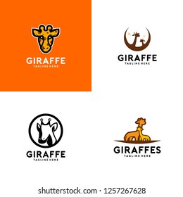 Giraffe Animal Logo Vector