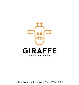 Giraffe Animal Logo Vector