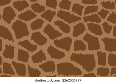 Giraffe animal print vector seamless pattern background
