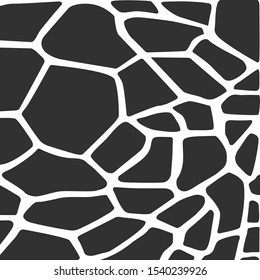 Giraffe animal skin texture, animal background, tribal ornament, Vector illustration