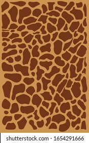 giraffe background animal skin, vector illustration