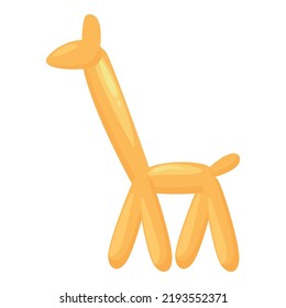 Giraffe balloon icon cartoon vector. Animal toy. Shape art