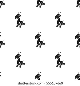 Giraffe black icon. Illustration for web and mobile design.