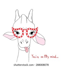 Giraffe card 