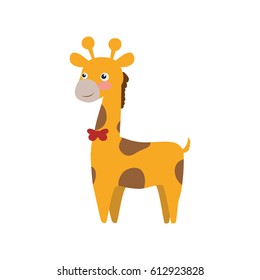 giraffe cartoon animal childish