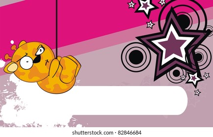 giraffe cartoon background in vector format