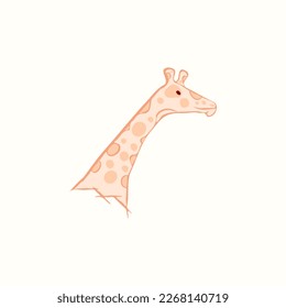 Ilustración del vector de la caricatura de Giraffe