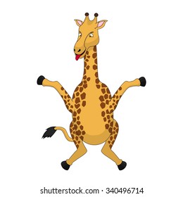 Giraffe Cartoon Vector