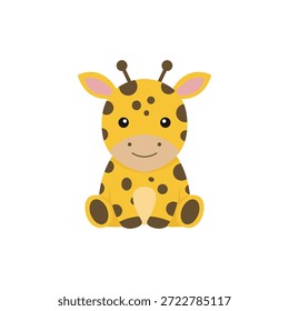 giraffe cartoon vektor design konzept flach stil