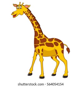  Giraffe cartoon vector illustration
