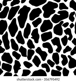 Giraffe classical seamless pattern. Safari textile collection. Black on white. Backgrounds & textures shop.
