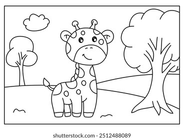 Giraffe coloring pages offer a fun, creative activity for kids and adults, helping develop fine motor skills, imagination, and concentration with beautiful giraffe designs.