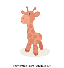 Giraffe. Cute giraffe illustration in cartoon style. Part of set.