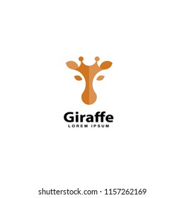 giraffe design vector template