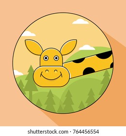 a giraffe. eps 10