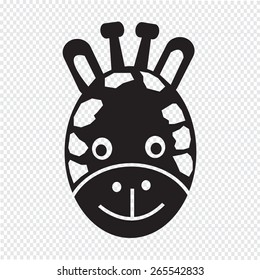 Giraffe Face Icon