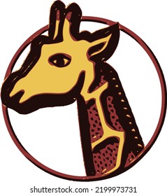 Giraffe Face Very Cute With Vector Format
