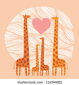 giraffe family