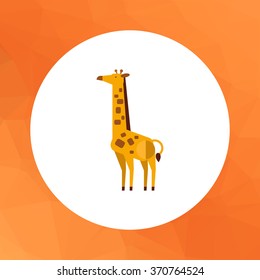 Giraffe flat icon