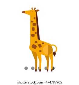 Giraffe flat icon