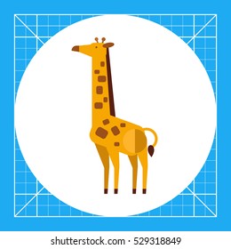 Giraffe flat icon