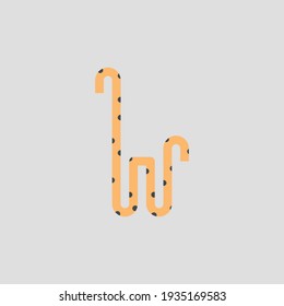 Giraffe flat icon. Africa zoo animal symbol. Logo design element