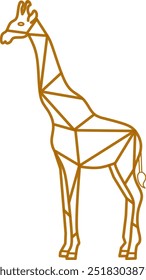 Giraffe. giraffe geometric vector. giraffe geometric design