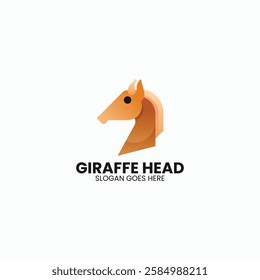 Giraffe Head Gradient Colorful Logo