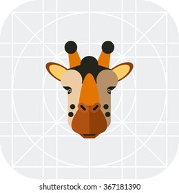 Giraffe head icon