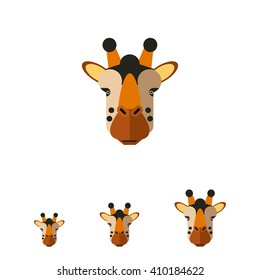 Giraffe head icon