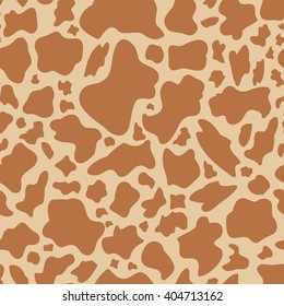 Giraffe hide vector flat texture. Animal skin print