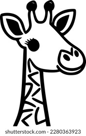 Giraffe - High Quality Vector Logo - Vector illustration ideal for T-shirt graphic