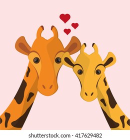 Giraffe icon. Animal design. Safari concept