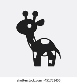 Giraffe icon illustration isolated vector sign symbol