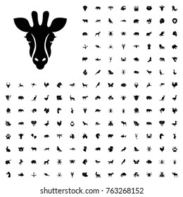Giraffe icon illustration isolated vector sign symbol. animals icon set for web and mobile.