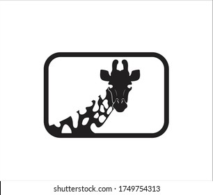 giraffe icon to logo animal