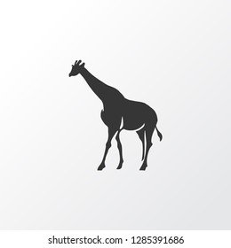 Giraffe icon symbol. Premium quality isolated camelopard element in trendy style.