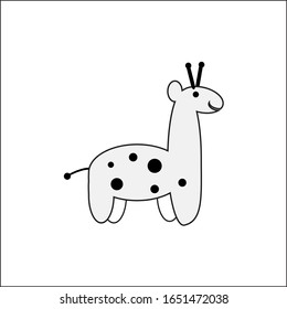 Giraffe icon vector concept template design illustration