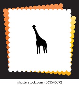 Giraffe  icon. Vector design. 