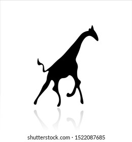 Giraffe icon vector design. Wildlife icons