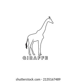 Giraffe icon vector illustration design template.
