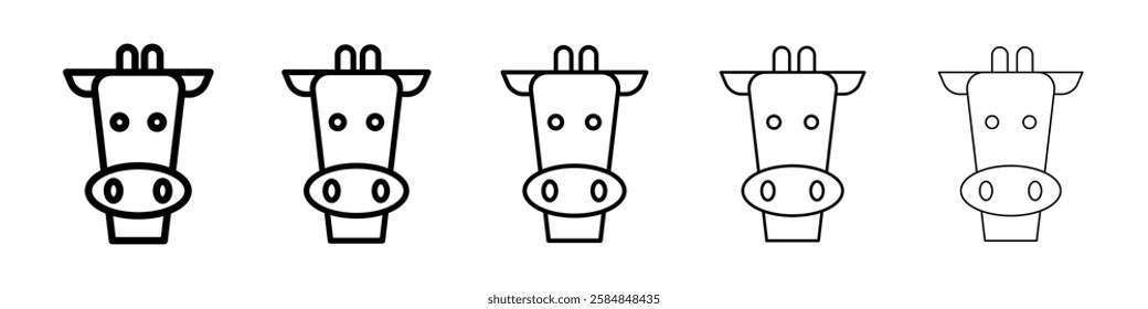 Giraffe icon Vector logo sign