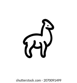 giraffe icon in vector. Logotype - Doodle