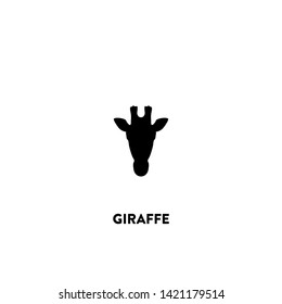 giraffe icon vector. giraffe sign on white background. giraffe icon for web and app