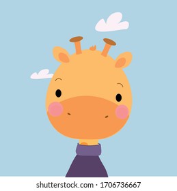 
giraffe to illustrate children's educational games