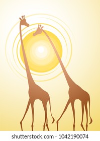 giraffe illustration design